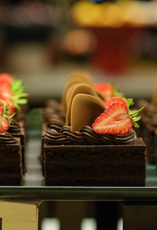 image of deserts on a tray