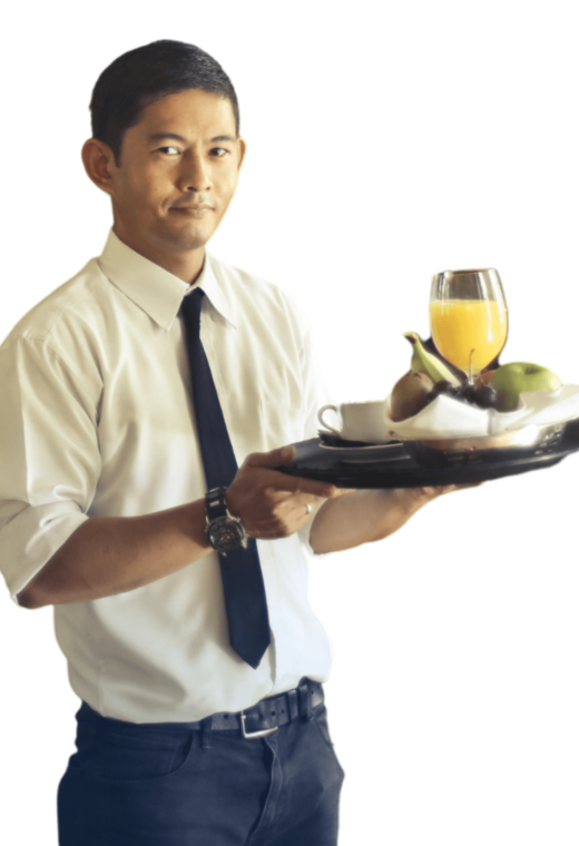 snippet of one of the catering professionals