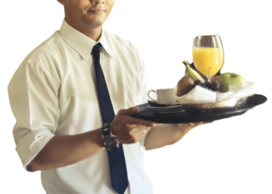 snippet of one of the catering professionals